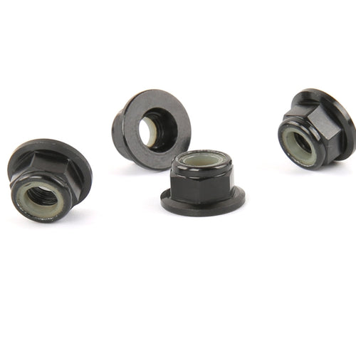 100 Uds iFlight M5 CW 6061 Tuercas de tornillo de Motor de aluminio tuerca con reborde de bloqueo automático de inserción de nailon para Motor de Dron de carreras con visión en primera persona, M5 CW 6061(Black), M5 CW 6061(Red)