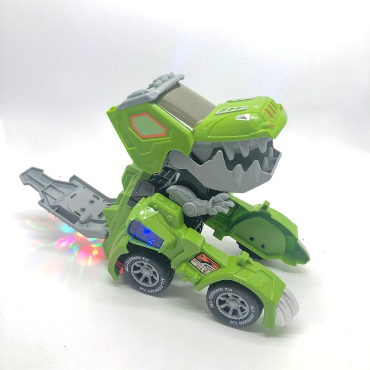 HG-882 Juguete eléctrico del coche de la deformación del dinosaurio Juguete musical ligero universal