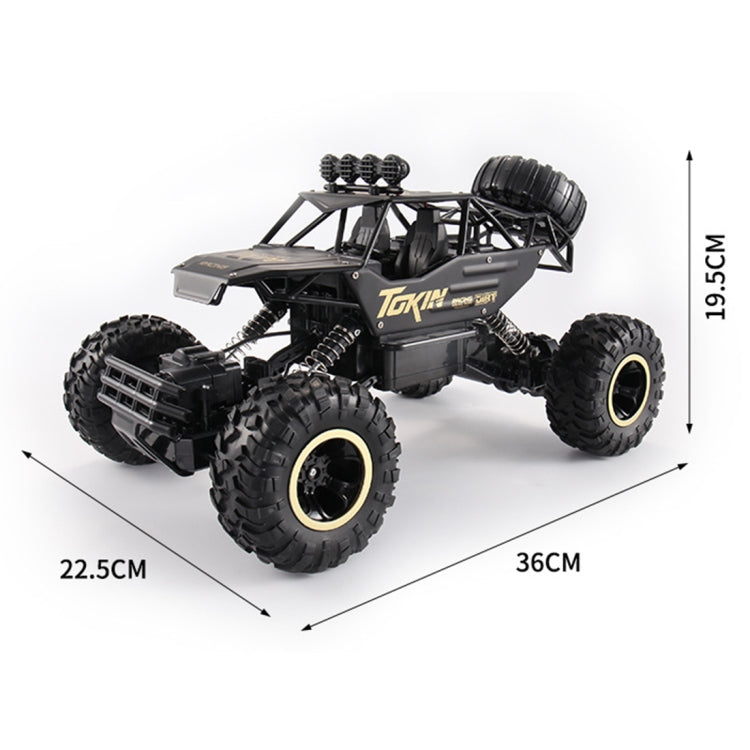 HD6026 1:12 Coche de escalada de aleación grande Montaña Bigfoot Cross-Country Coche de juguete con control remoto con tracción en las cuatro ruedas, Tamaño: 37 cm, HD6026 1:12(Black), 6255 2.4GHz 1:16(Green), HD6026 1:12(Gold), HD6026 1:12(Red)       ...