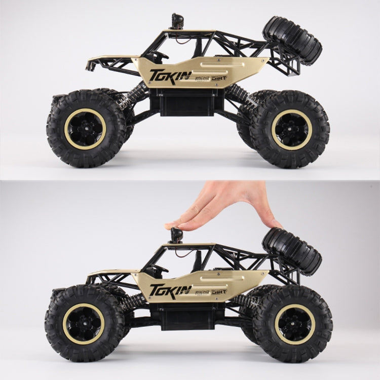 HD6026 1:12 Coche de escalada de aleación grande Montaña Bigfoot Cross-Country Coche de juguete con control remoto con tracción en las cuatro ruedas, Tamaño: 37 cm, HD6026 1:12(Black), 6255 2.4GHz 1:16(Green), HD6026 1:12(Gold), HD6026 1:12(Red)       ...