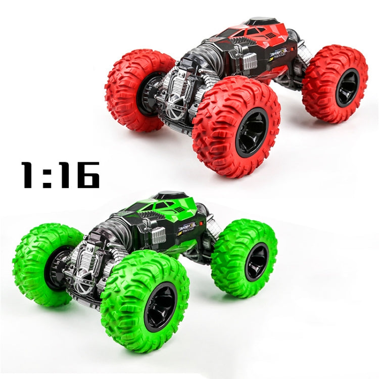 675E 1:16 2,4 GHz Coche de juguete para niños con control remoto, tracción en las cuatro ruedas, todoterreno, trenzado, de doble cara, tamaño: 33 cm