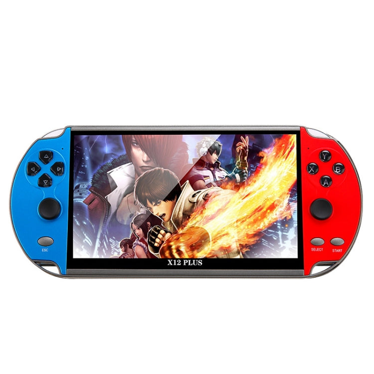 Consola de juegos portátil Powkiddy X12 Plus Retro Classic Games con pantalla HD de 7 pulgadas y memoria de 16 GB, compatible con MP4/e-book, X12 Plus