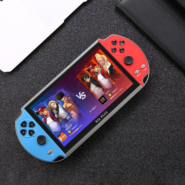 Consola de juegos portátil Powkiddy X12 Plus Retro Classic Games con pantalla HD de 7 pulgadas y memoria de 16 GB, compatible con MP4/e-book, X12 Plus