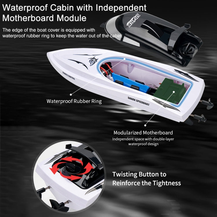 Barcos de control remoto YDJ-818 2.4G RC Shark Boat, YDJ-818