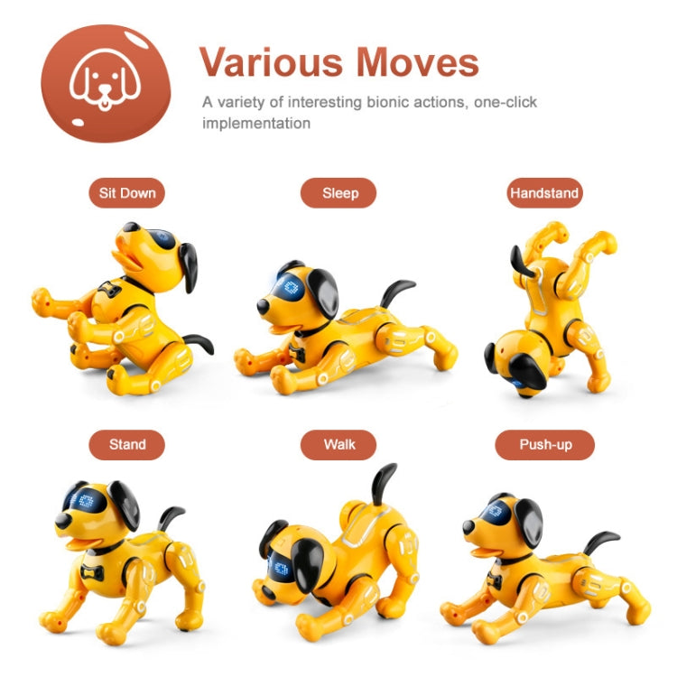 YDJ-K11 Control remoto programable Robot Dog RC Toy, YDJ-K11(White), YDJ-K11(Yellow)