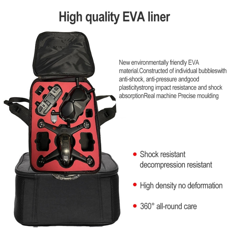 Para DJI FPV Combo mochila caja de almacenamiento a prueba de golpes resistente al desgaste a prueba de salpicaduras bolsa de tela de nailon bolso de mano, Splash-proof Bag