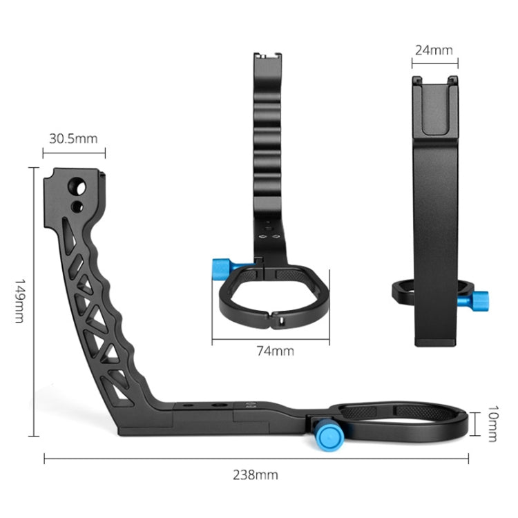YELANGU A69 Mango de elevación Pot Soporte de extensión estabilizador de mano para DJI Ronin SC, A69 for DJI Ronin SC
