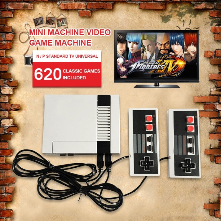 Mini consola de juegos clásica retro de TV, 620 juegos incorporados, 620 Games(EU Plug), 620 Games(US Plug)