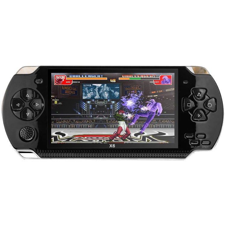 Consola de juegos portátil retro X6 con pantalla de 4,3 pulgadas y cámara de 3 MP, 10000 juegos incorporados, compatible con libros electrónicos/grabación/reproducción de música/reproducción de vídeos, X6