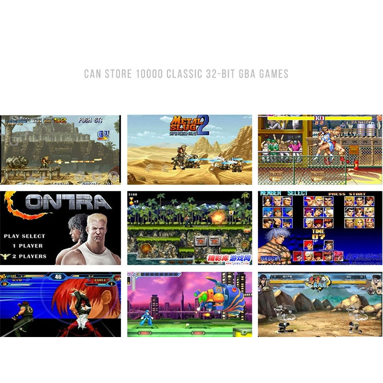 Consola de juegos portátil retro X6 con pantalla de 4,3 pulgadas y cámara de 3 MP, 10000 juegos incorporados, compatible con libros electrónicos/grabación/reproducción de música/reproducción de vídeos, X6