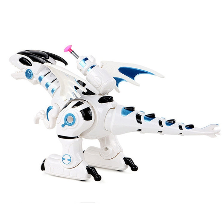Dinosaurio de lucha mecánico eléctrico, juguete modelo de dinosaurio para niños, soporte para caminar, iluminación, sonido y lanzamiento de bala suave