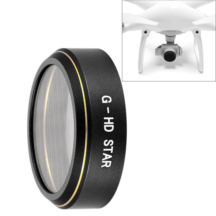 Filtro de lente de 6 puntos con efecto estrella para drones HD para DJI Phantom 4 Pro, Star