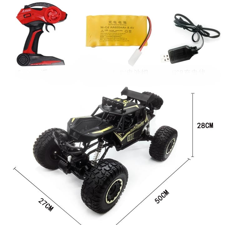 HD609 1:8 Coche de escalada de aleación de gran tamaño Vehículo de control remoto todoterreno de juguete