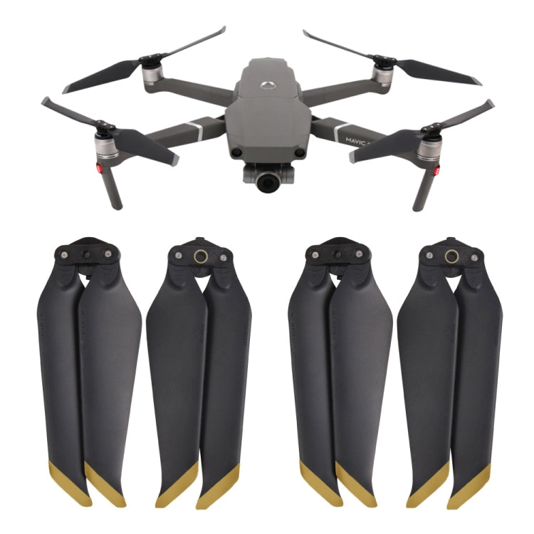 2 pares de hélices de liberación rápida de bajo ruido 8743F para DJI Mavic 2 Pro / Zoom, For DJI Mavic 2  2 Pairs Gold, For DJI Mavic 2  2 Pairs Silver