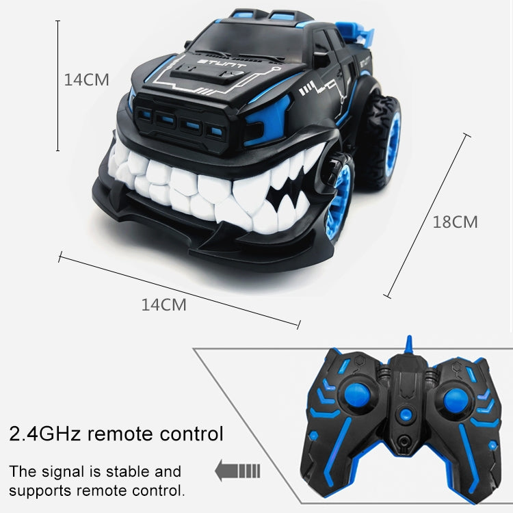 HD885J forma de diente del diablo 360 grados de rotación vertical truco Control remoto coche vehículo eléctrico juguete