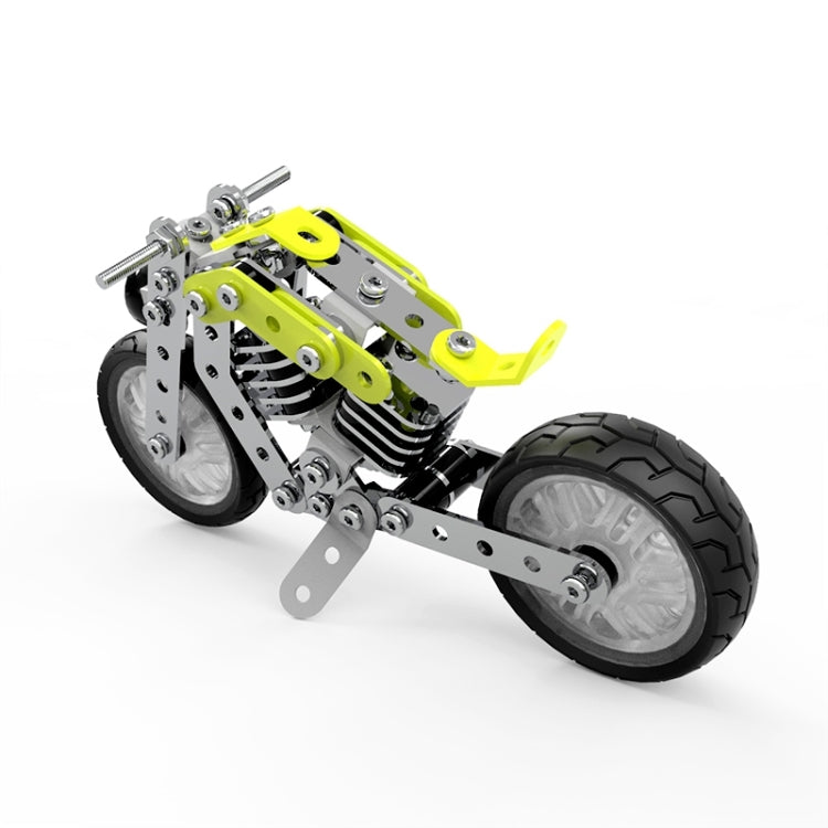 MoFun SW-002 158 PCS DIY Bloques de montaje de motocicletas Halley de acero inoxidable, SW-002 Halley Motorcycle