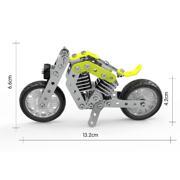 MoFun SW-002 158 PCS DIY Bloques de montaje de motocicletas Halley de acero inoxidable, SW-002 Halley Motorcycle