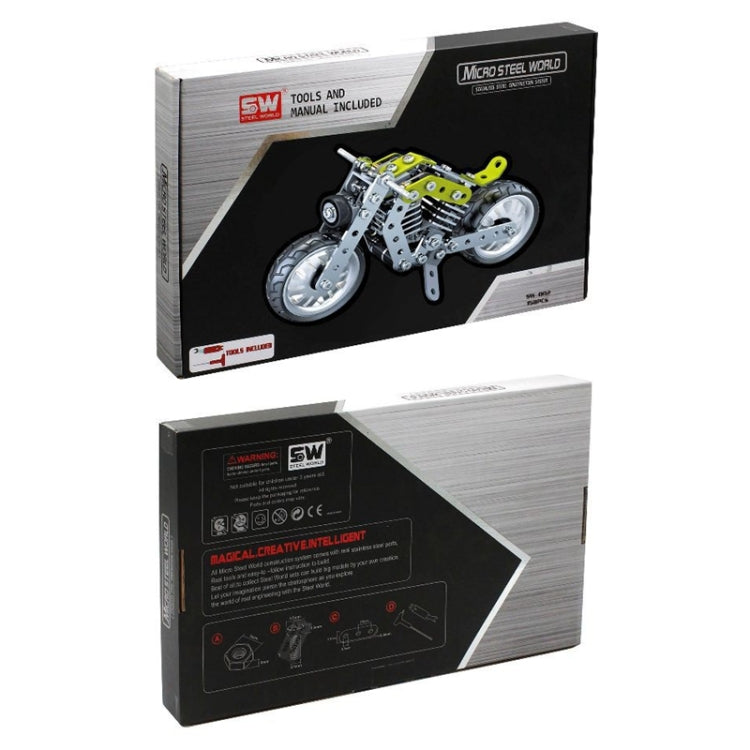 MoFun SW-002 158 PCS DIY Bloques de montaje de motocicletas Halley de acero inoxidable, SW-002 Halley Motorcycle