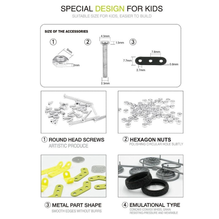 MoFun SW-002 158 PCS DIY Bloques de montaje de motocicletas Halley de acero inoxidable, SW-002 Halley Motorcycle