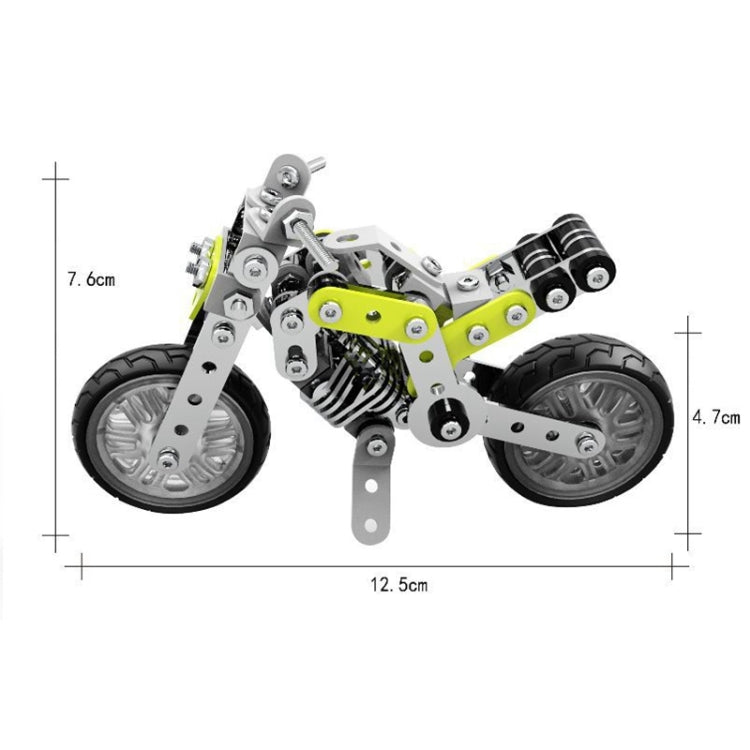 MoFun SW-003 188 PCS DIY Bloques de montaje de motocicletas de calle de acero inoxidable, SW-003