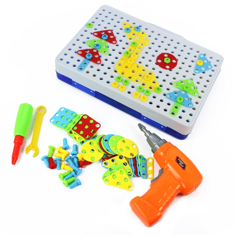 MoFun 608 240 Uds DIY tuerca de tornillo de desmontaje taladro eléctrico rompecabezas juguetes educativos con tuerca eléctrica, 608 237 PCS