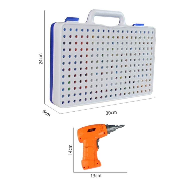 MoFun 608 240 Uds DIY tuerca de tornillo de desmontaje taladro eléctrico rompecabezas juguetes educativos con tuerca eléctrica, 608 237 PCS