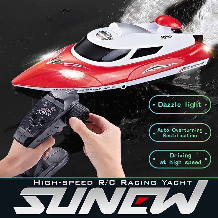 HongXunJie HJ806 Barcos de carreras de alta velocidad con refrigeración por agua de 2,4 Ghz con control remoto, función de giro automático, distancia de control de 200 m
