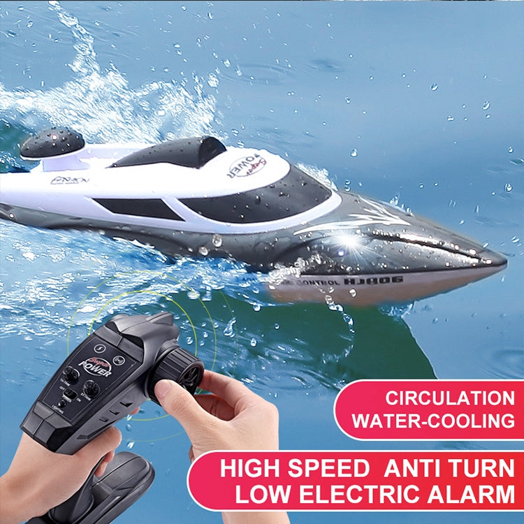 HongXunJie HJ806 Barcos de carreras de alta velocidad con refrigeración por agua de 2,4 Ghz con control remoto, función de giro automático, distancia de control de 200 m