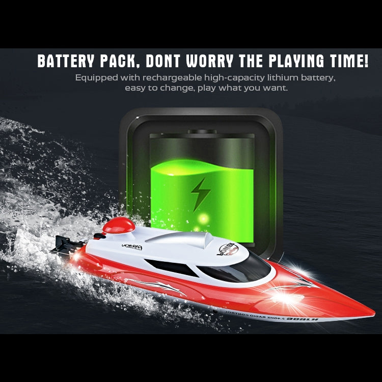 HongXunJie HJ806 Barcos de carreras de alta velocidad con refrigeración por agua de 2,4 Ghz con control remoto, función de giro automático, distancia de control de 200 m