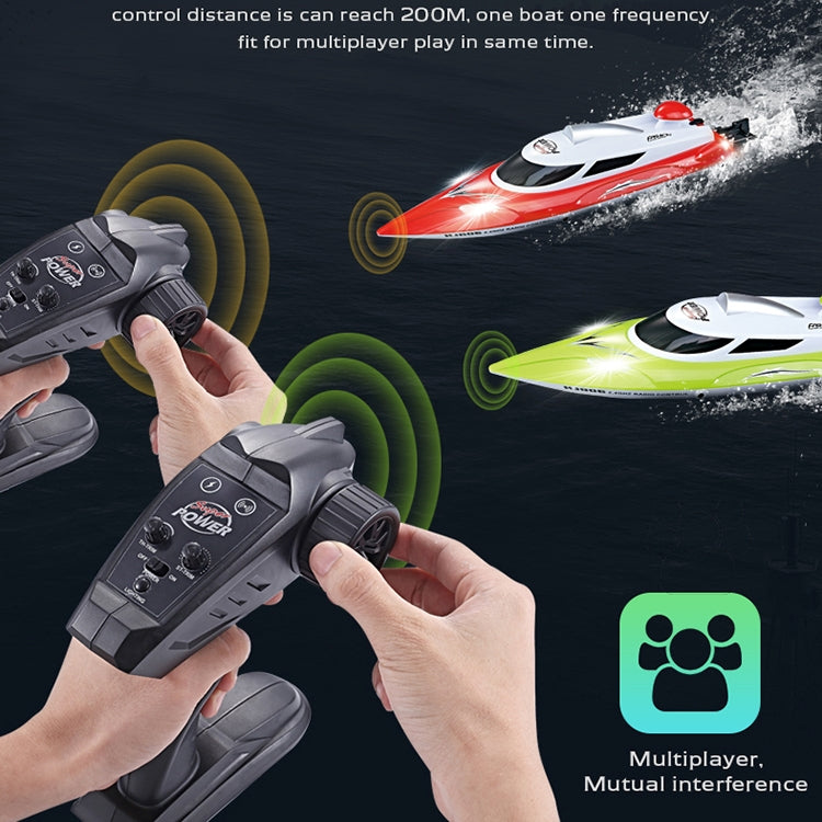 HongXunJie HJ806 Barcos de carreras de alta velocidad con refrigeración por agua de 2,4 Ghz con control remoto, función de giro automático, distancia de control de 200 m