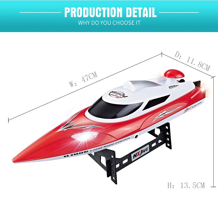 HongXunJie HJ806 Barcos de carreras de alta velocidad con refrigeración por agua de 2,4 Ghz con control remoto, función de giro automático, distancia de control de 200 m