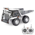 Vehículo de construcción de carga con control remoto MoFun 1048 2.4G de nueve canales, escala 1:24, camión volquete minero multifunción, 1048(Silver)