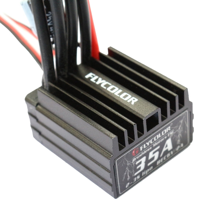 Controlador electrónico de velocidad sin escobillas Flycolor Thunder Series 35A sin sensor para coche RC, 35A