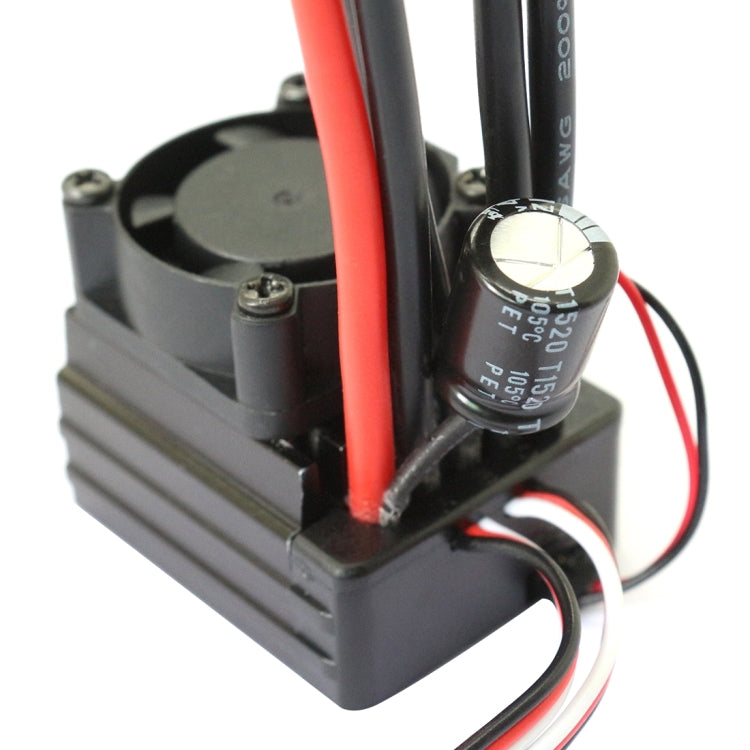 Controlador electrónico de velocidad sin escobillas Flycolor Thunder Series 45A sin sensor con ventilador para coche RC, 45A with Fan