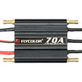 Flycolor Flymoster Series 70A 2-6S Controlador electrónico de velocidad impermeable para barco RC, 70A 2-6S