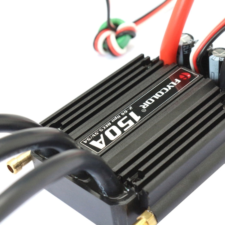 Flycolor Flymoster Series 150A 2-6S Controlador electrónico de velocidad impermeable para barco RC, 150A 2-6S