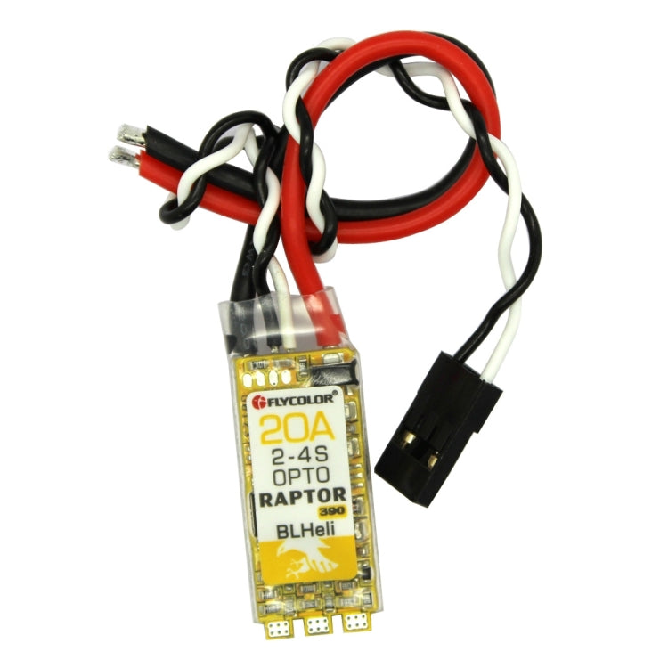 4 PCS Flycolor Raptor 390 20A 2-4S Controlador de velocidad eléctrico, 390 20A 4 PCS