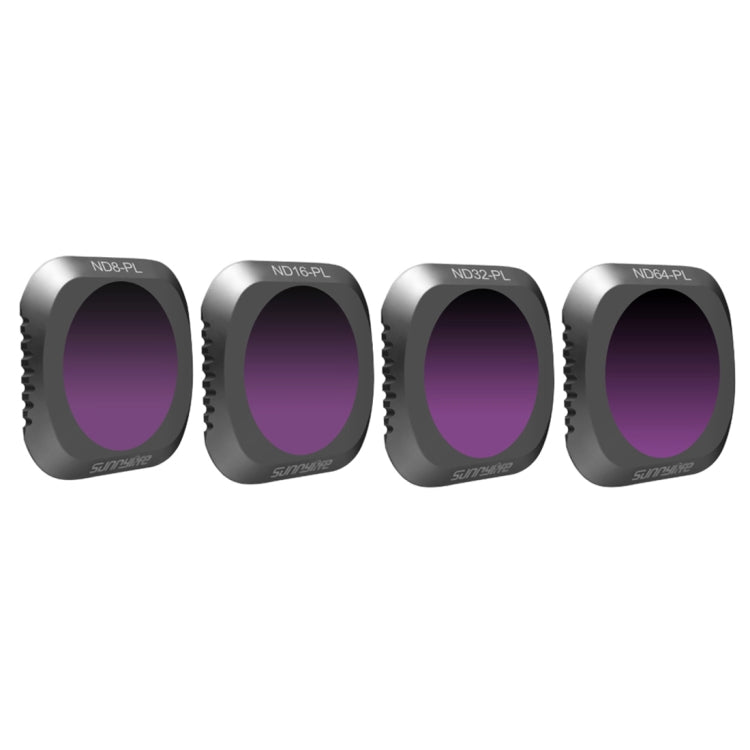 Sunnylife M2P-FI538 ND8-PL + ND16-PL + ND32-PL + ND64-PL ND-PL Filtro de lente para DJI Mavic 2 Pro