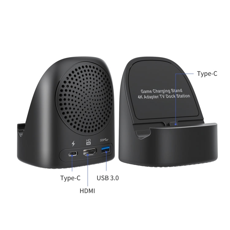 Soporte de carga para juegos Adaptador 4K Estación de acoplamiento para TV, 4K Adapter TV Dock Station