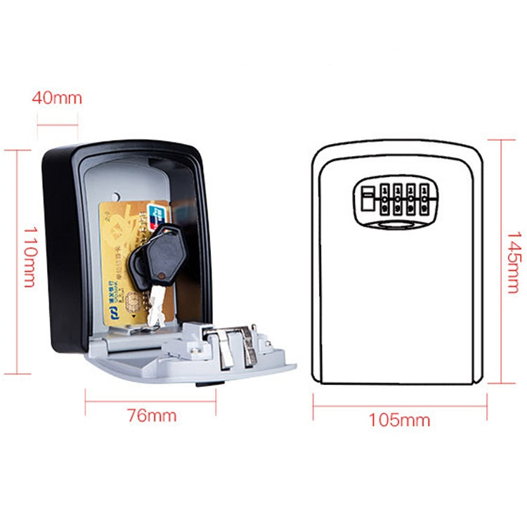 Caja de almacenamiento de metal con cerradura de contraseña grande, caja de seguridad para Villa, gabinete de pared, caja de seguridad