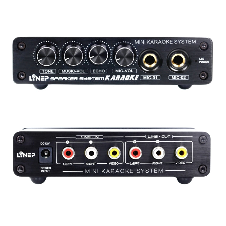Mini máquina de Karaoke A933, amplificador mezclador de sonido para PC/TV/teléfonos móviles, compatible con entrada RCA/entrada de micrófono de 2 canales, A933