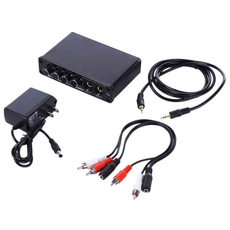 Mini máquina de Karaoke A933, amplificador mezclador de sonido para PC/TV/teléfonos móviles, compatible con entrada RCA/entrada de micrófono de 2 canales, A933