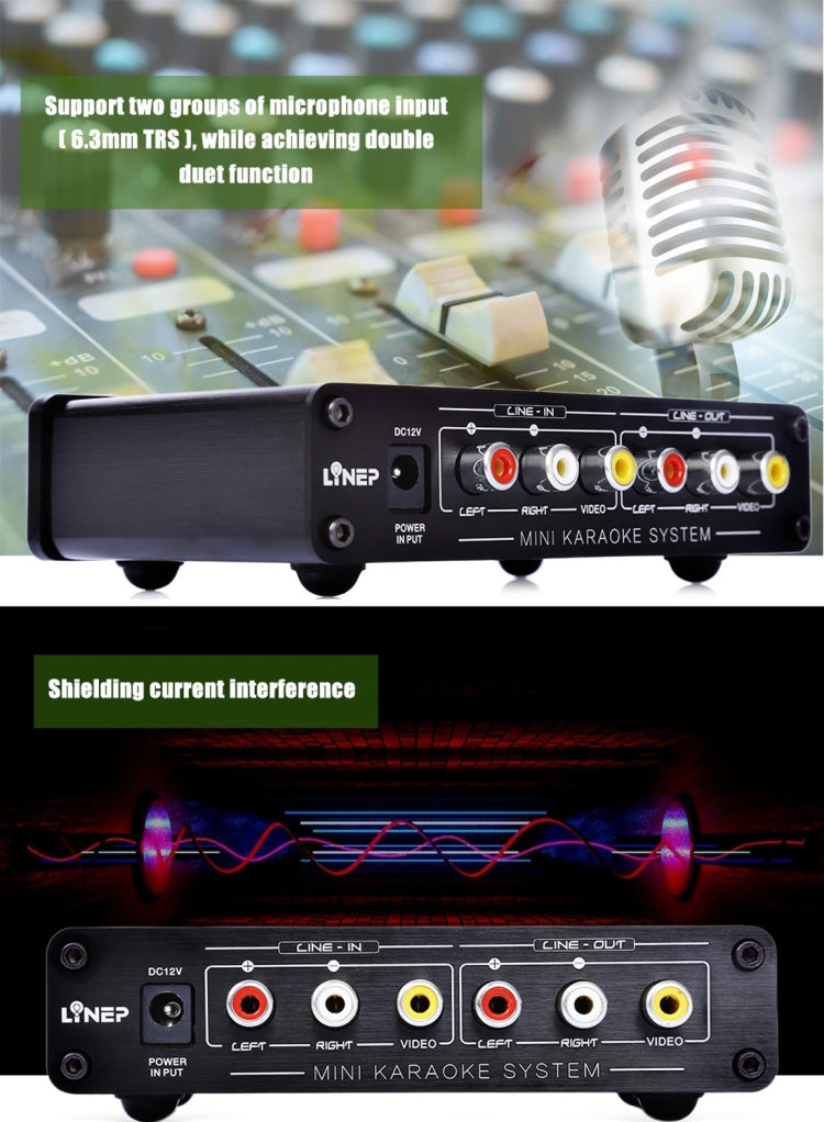 Mini máquina de Karaoke A933, amplificador mezclador de sonido para PC/TV/teléfonos móviles, compatible con entrada RCA/entrada de micrófono de 2 canales, A933