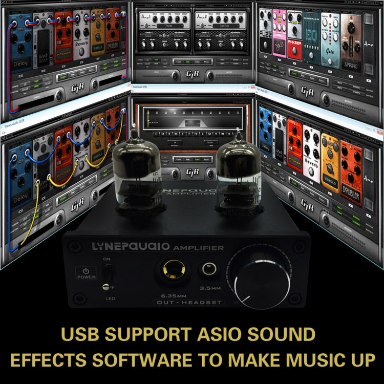 LINEPAUDIO A962 HiFi 6J9 tubo de vacío amplificador de auriculares USB ASIO tarjeta de sonido, A962