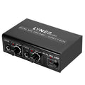 LINEPAUDIO A961 Amplificador de micrófono de 2 canales Guitarra eléctrica Amplificador de bajo eléctrico, A961