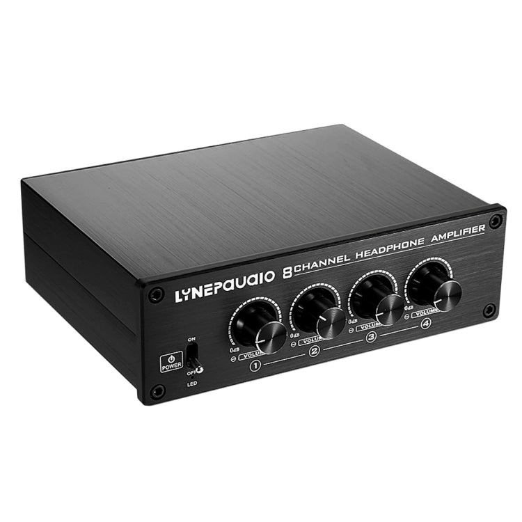 LINEPAUDIO A966 Pro Amplificador de auriculares de ocho canales Distribuidor de auriculares Amplificador de señal, A966