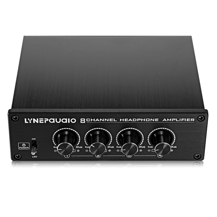 LINEPAUDIO A966 Pro Amplificador de auriculares de ocho canales Distribuidor de auriculares Amplificador de señal, A966