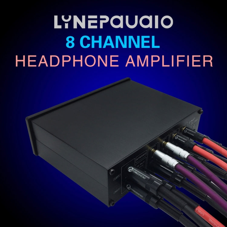 LINEPAUDIO A966 Pro Amplificador de auriculares de ocho canales Distribuidor de auriculares Amplificador de señal, A966