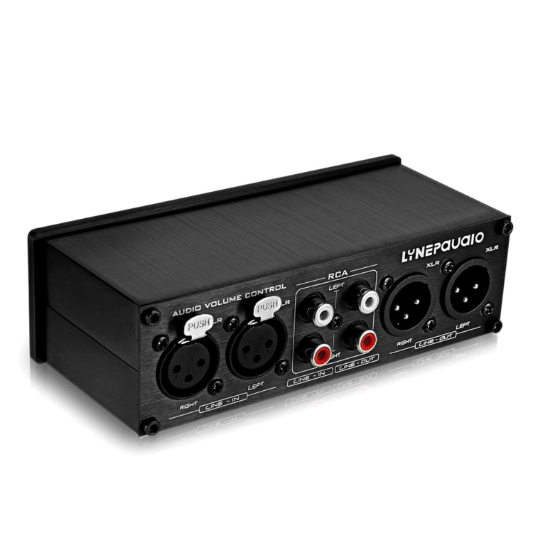 LINEPAUDIO A967 Preamplificador pasivo totalmente balanceado Altavoz activo Controlador de volumen de dos canales, A967