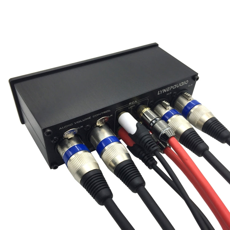 LINEPAUDIO A967 Preamplificador pasivo totalmente balanceado Altavoz activo Controlador de volumen de dos canales, A967